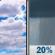 Thursday: Partly Sunny then Slight Chance Rain Showers