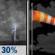 Tonight: A chance of showers and thunderstorms between 7pm and 8pm, then a slight chance of showers and thunderstorms between 8pm and 9pm. Partly cloudy. Low around 43, with temperatures rising to around 47 overnight. Southwest wind 15 to 25 mph, with gusts as high as 45 mph. Chance of precipitation is 30%. New rainfall amounts less than a tenth of an inch possible. Tonight: Chance Showers And Thunderstorms then Partly Cloudy