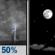 Thursday Night: Chance Showers And Thunderstorms then Mostly Clear
