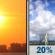 Thursday: Sunny then Haze