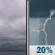 Monday: Cloudy then Slight Chance Showers And Thunderstorms