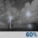 Sunday Night: Showers and thunderstorms likely before 7pm, then a slight chance of showers and thunderstorms between 7pm and 1am, then showers and thunderstorms likely. Partly cloudy, with a low around 77. Chance of precipitation is 60%. Sunday Night: Showers And Thunderstorms Likely then Slight Chance Showers And Thunderstorms