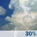 Today: Chance Showers And Thunderstorms